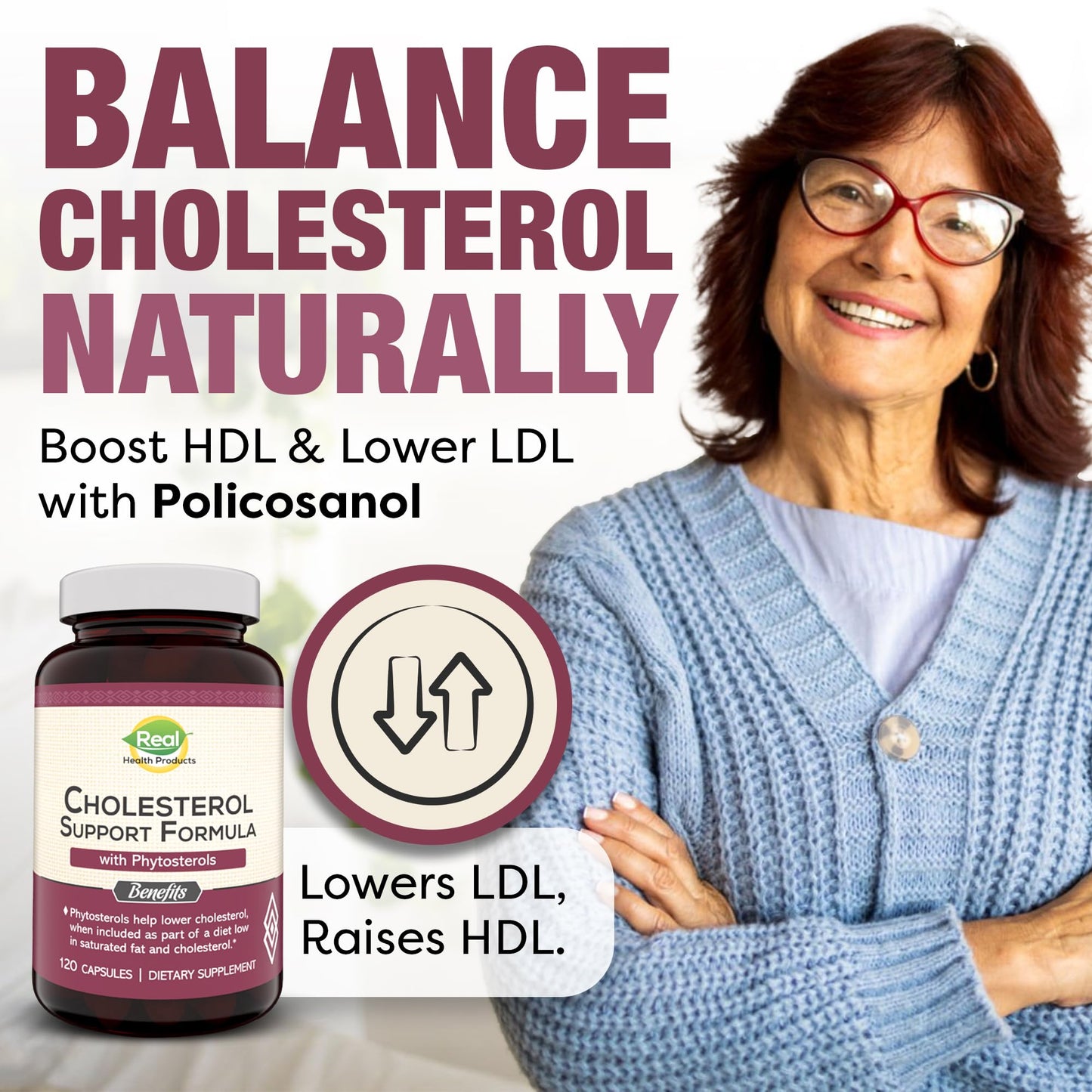 Advanced Cholesterol Health Complex with Plant Sterols. Cholesterol & Lipid Support Supplement for Healthy Heart & Cholesterol Levels for Men & Women. 120 Capsules RHPBuy Supplements Australia