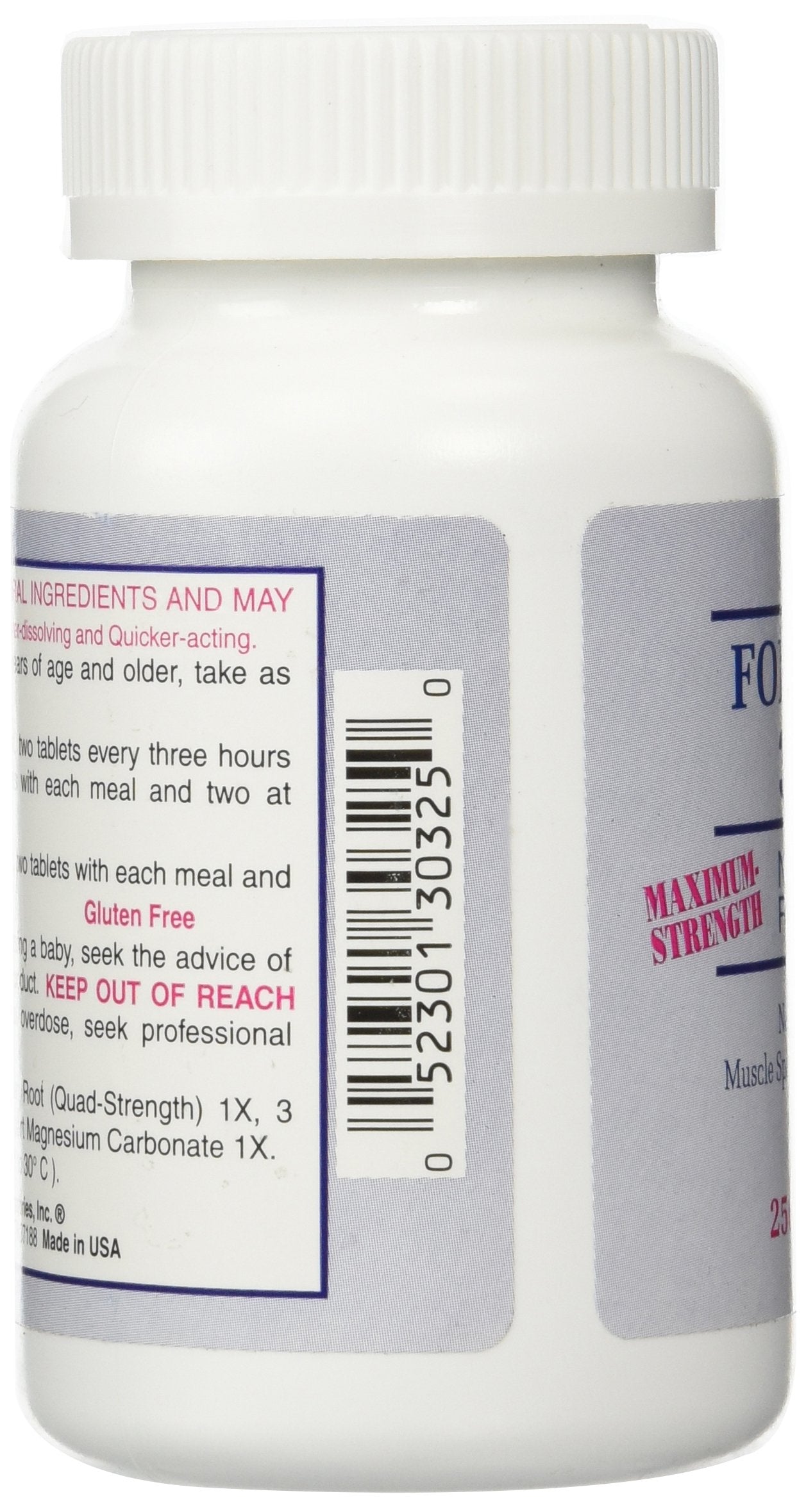 Dee Cee Labs Formula 303 Maximum Strength All-Natural Relaxant Tablets, 250 Tablets; All-Natural Relaxant containing Magnesium for Sore Muscles, Passion Flower, and Valerian Root Dee Cee LaboratoriesBuy Supplements Australia