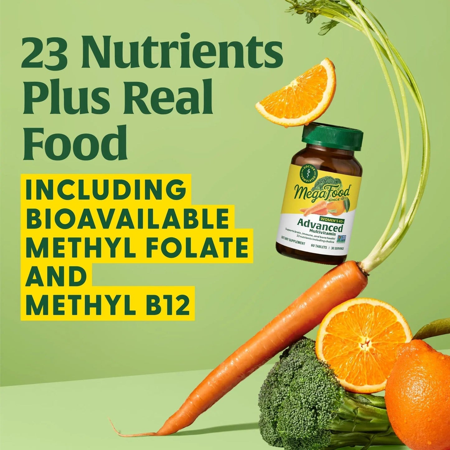 MegaFood Women's 40+ Multivitamin - Multivitamin Supplement for Women with Iron, Vitamins C, B12, K2, A, B6, Choline, and more MegaFoodBuy Supplements Australia