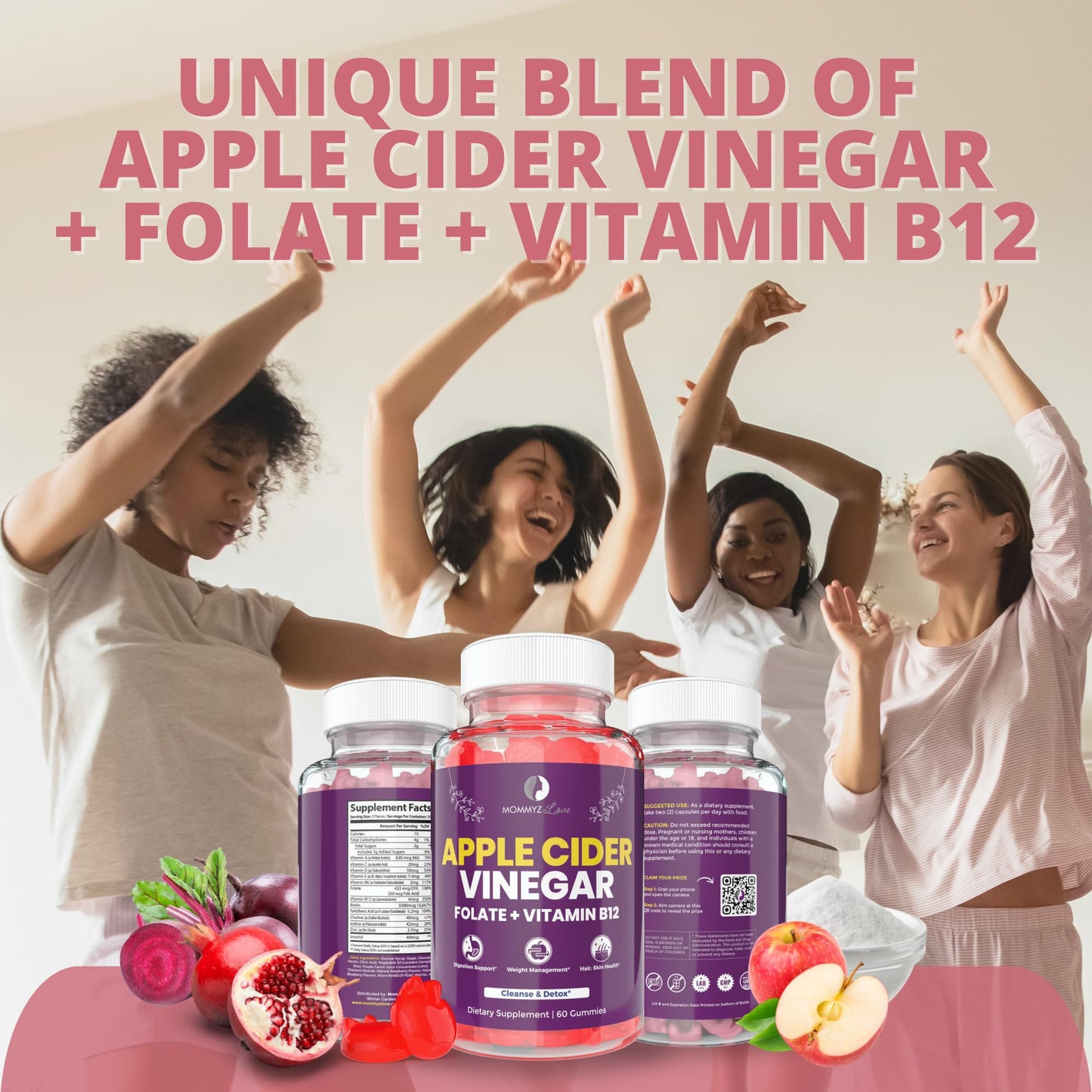 Probiotics for Vaginal Probiotics for Vaginal Odor Control, Balanced PH Levels Plus Apple Cider Vinegar Gummies Mommyz LoveBuy Supplements Australia