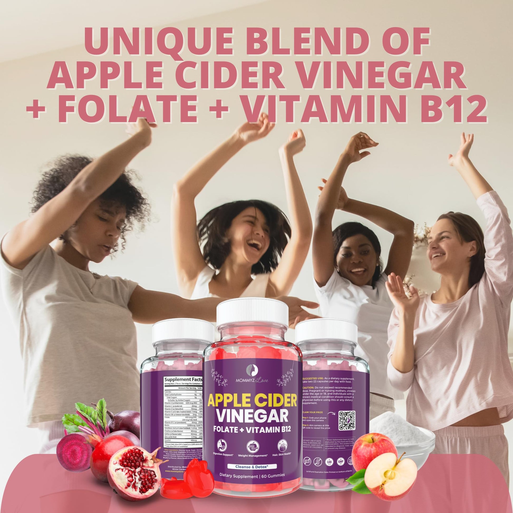 Probiotics for Vaginal Probiotics for Vaginal Odor Control, Balanced PH Levels Plus Apple Cider Vinegar Gummies Mommyz LoveBuy Supplements Australia