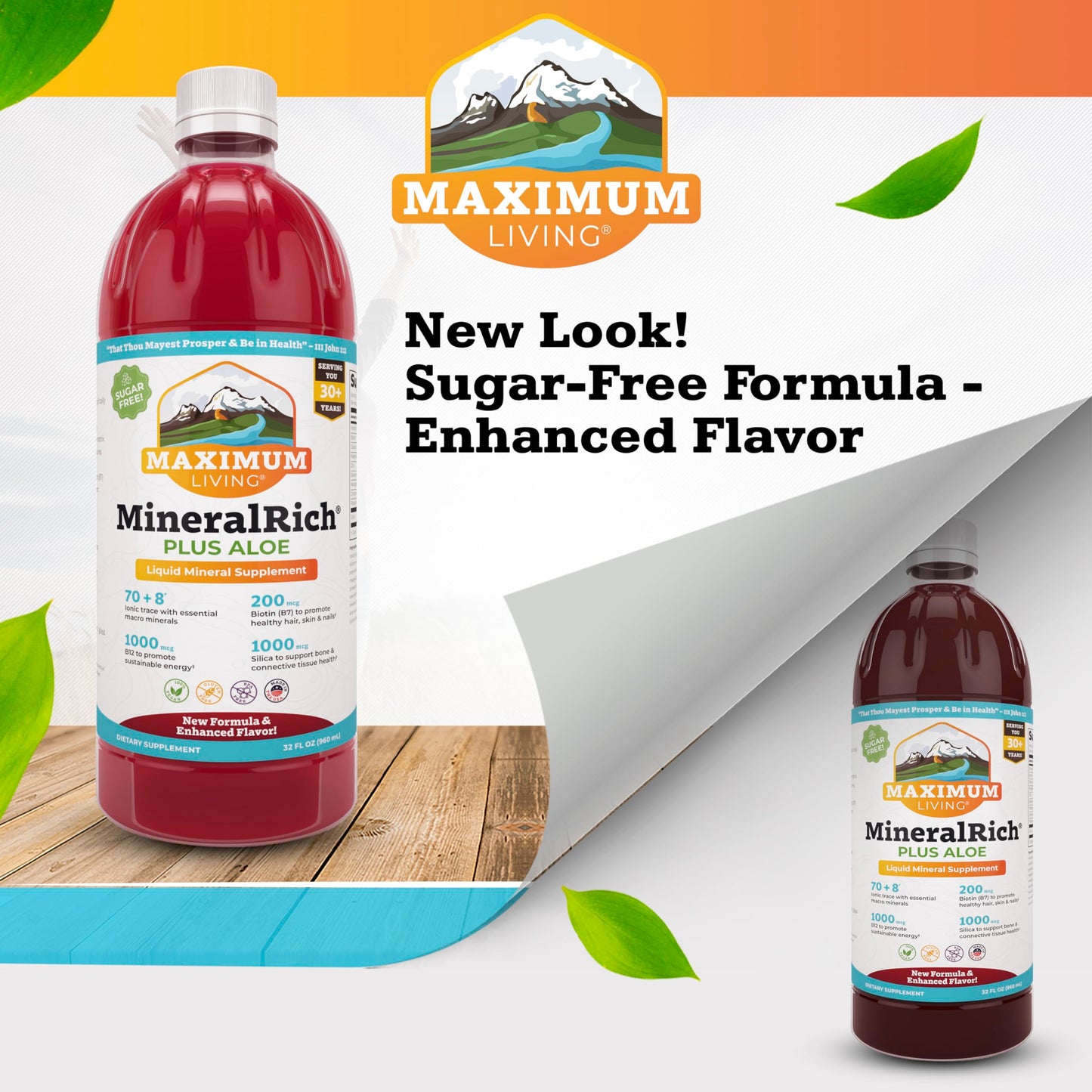 Maximum Living MineralRich Minerals Supplement with Aloe - Liquid Blend of Vitamins and Trace Minerals - 32 oz Maximum LivingBuy Supplements Australia