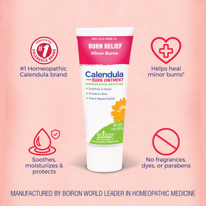 Boiron Calendula Burn Ointment for Relief from Minor Burns from Cooking, Friction, or Sunburns - 1 oz BoironBuy Supplements Australia
