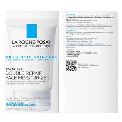 La Roche-Posay Toleriane Double Repair Face Moisturizer, Daily Moisturizer Face Cream