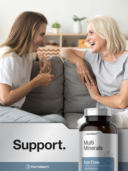 Horbäach Multi Minerals Supplement | 250 Capsules | Iron Free | Daily Mineral Complex for Men and Women | Non-GMO & Gluten Free HorbäachBuy Supplements Australia