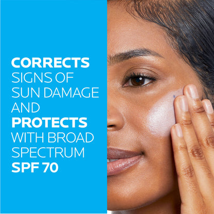 La Roche-Posay Anthelios UV Correct Sunscreen Moisturizer SPF 70, Daily Anti-Aging Face Moisturizer with Niacinamide