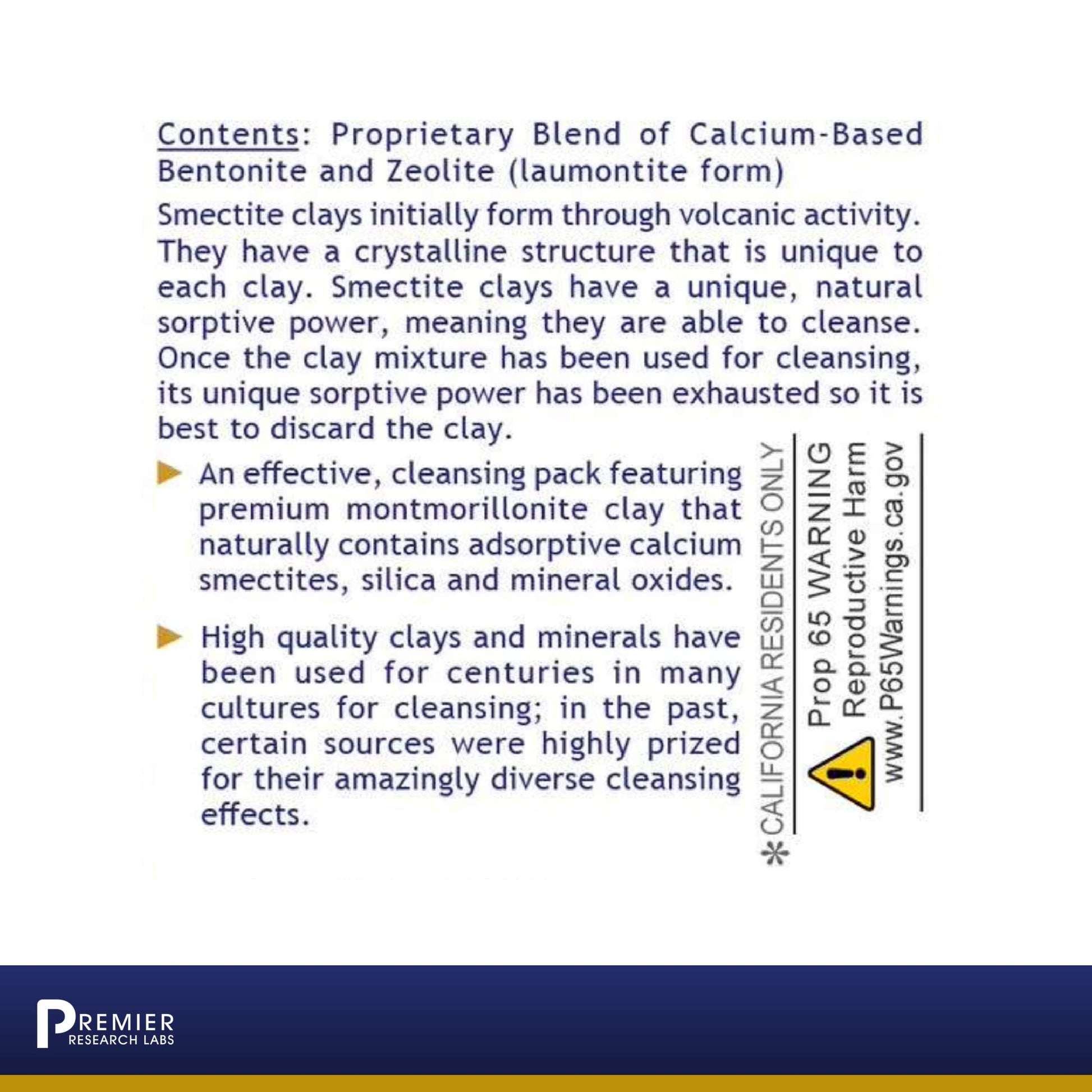 Premier Research Labs Medi-Dental Pack - Detoxifying Volcanic Clay - Dental & Body Cleansing - With Calcium Smectites Silica & Mineral Oxides - 5 oz Premier Research LabsBuy Supplements Australia