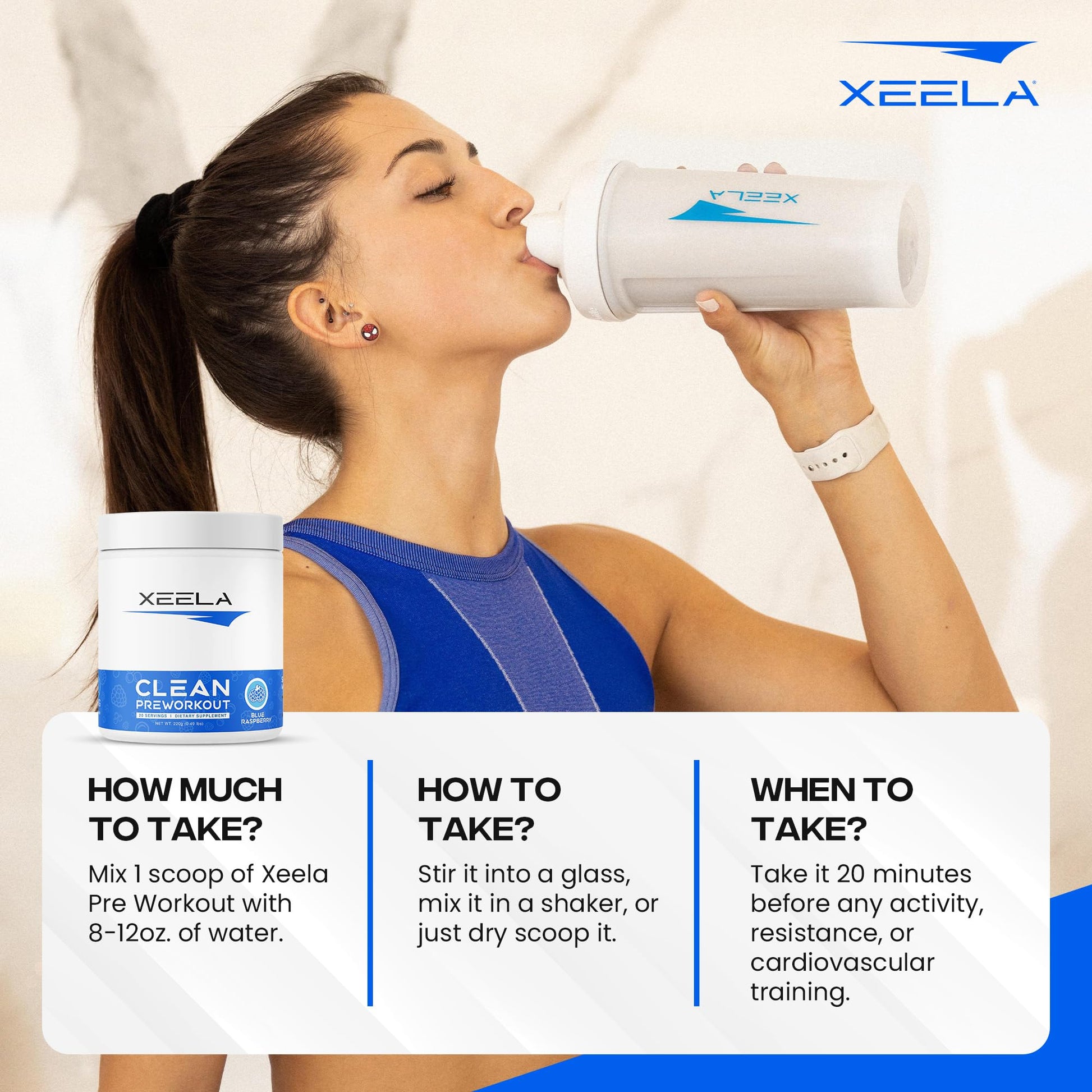 XEELA Organic Pre Workout Powder: Clean Preworkout for Men & Women, with Flavored XEELABuy Supplements Australia