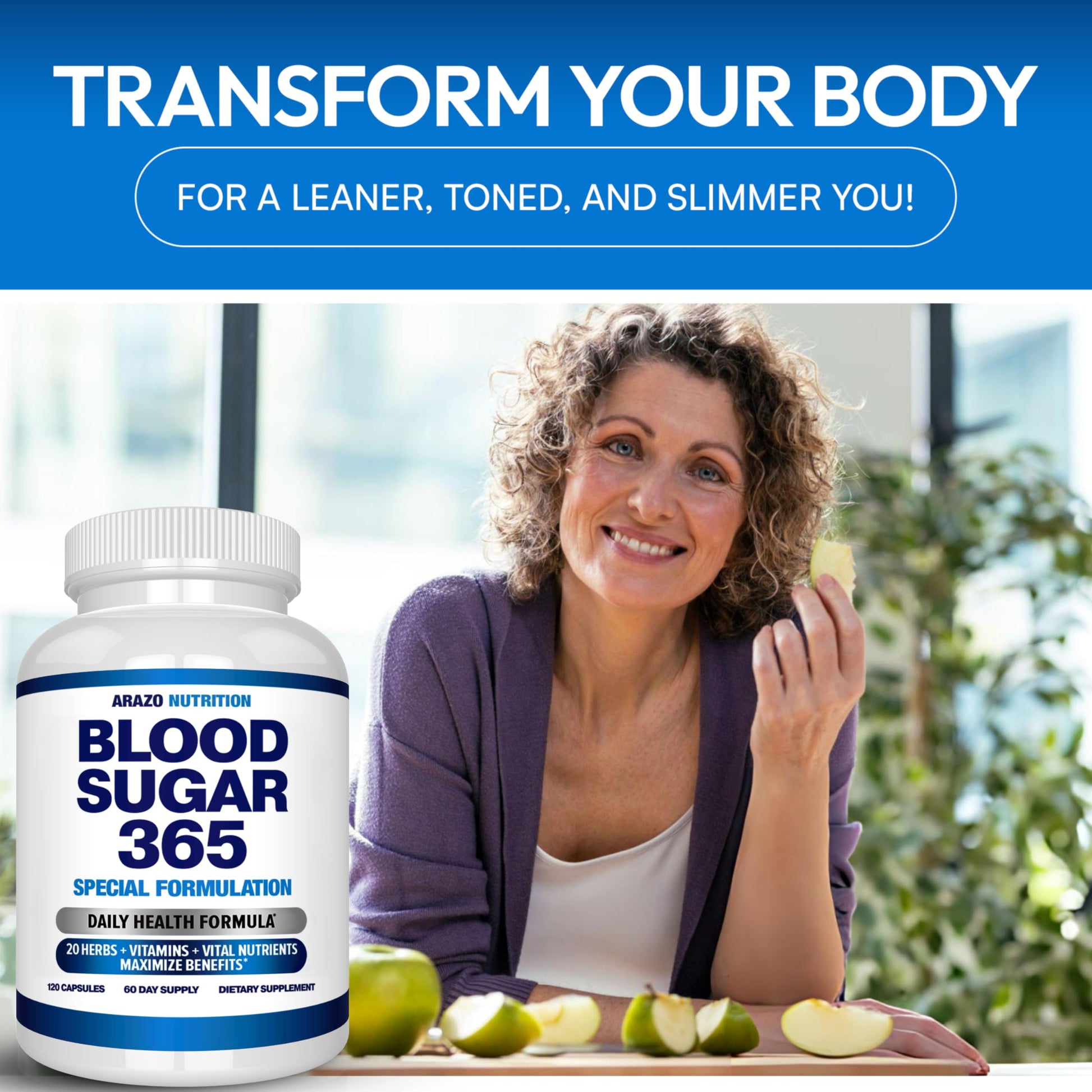 Arazo Nutrition Blood Sugar 365 Supplement – Supports Healthy Energy Levels - 120 Herbal Pills - 60 Day Supply Aus HealthcareBuy Supplements Australia