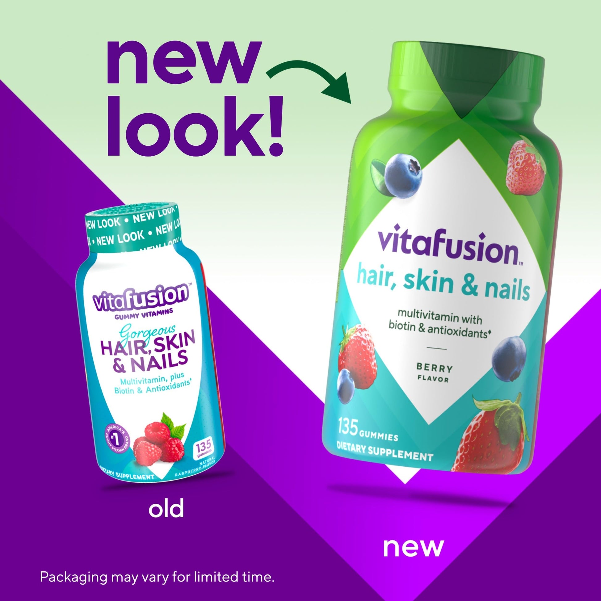 Vitafusion Gorgeous Hair, Skin & Nails Multivitamin Gummy Vitamins, plus Biotin and Antioxidant vitamins C&E, Raspberry Flavor VitafusionBuy Supplements Australia