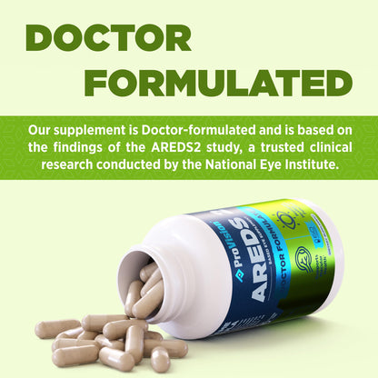 Provision AREDS 2 Eye Vitamins - Enhance Vision Supplements - Lutein Zeaxanthin Vision Complex - 60 Eye Supplement Capsules ProVisionBuy Supplements Australia