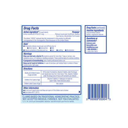 Boiron Arnicare Tablets for Pain Relief from Muscle Pain, Joint Soreness, Swelling from Injury or Bruises - 120 Count (2 Pack of 60) BoironBuy Supplements Australia