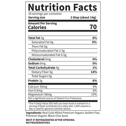 Garden Of Life Raw Organics Organic Flax Meal Plus Chia Seeds, 12 Ounce Garden of LifeBuy Supplements Australia