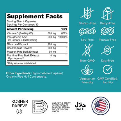 Zahler Immune Defense, Immune System Support, Certified Kosher, 120 Capsules ZahlerBuy Supplements Australia