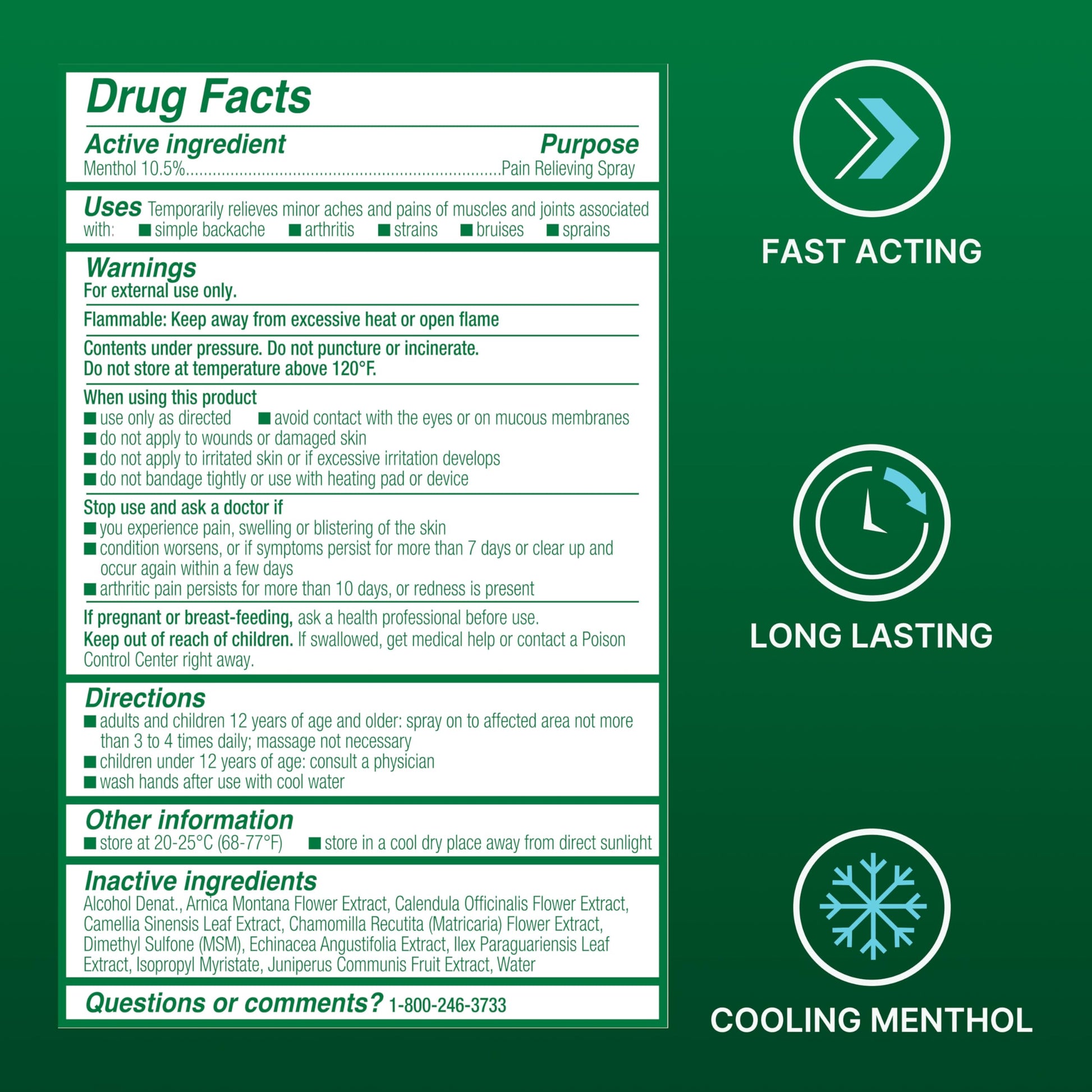 Biofreeze Pain Relief Spray, Arthritis Pain Reliever, Knee & Lower Back Pain Relief, Sore Muscle Relief, Neck Pain Relief, 2 Pack (4 FL OZ Biofreeze Menthol Spray) BiofreezeBuy Supplements Australia