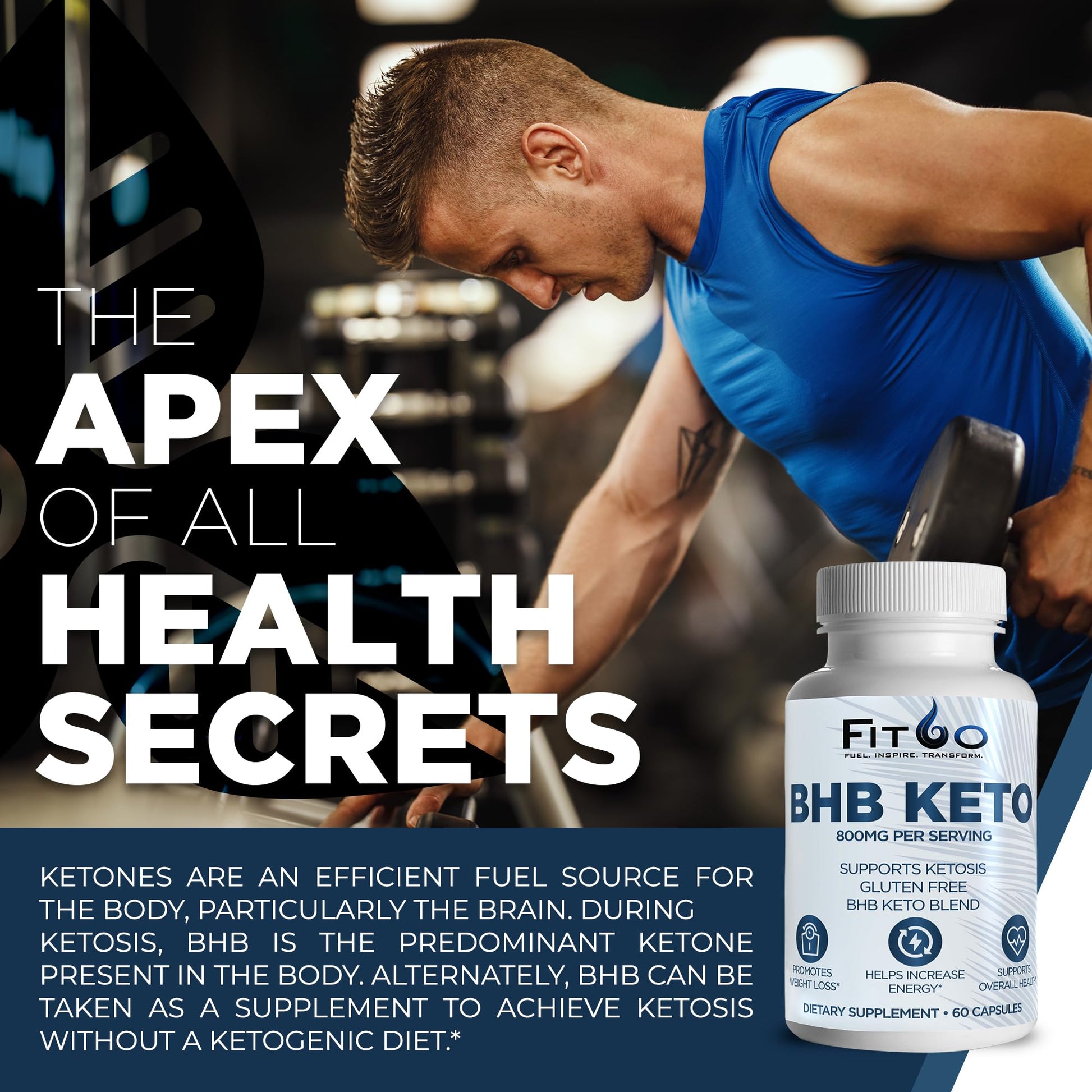 FIT60 Keto Diet Pills for Men & Women - Boost Energy and Mental Clarity for Enhanced Focus FIT60Buy Supplements Australia