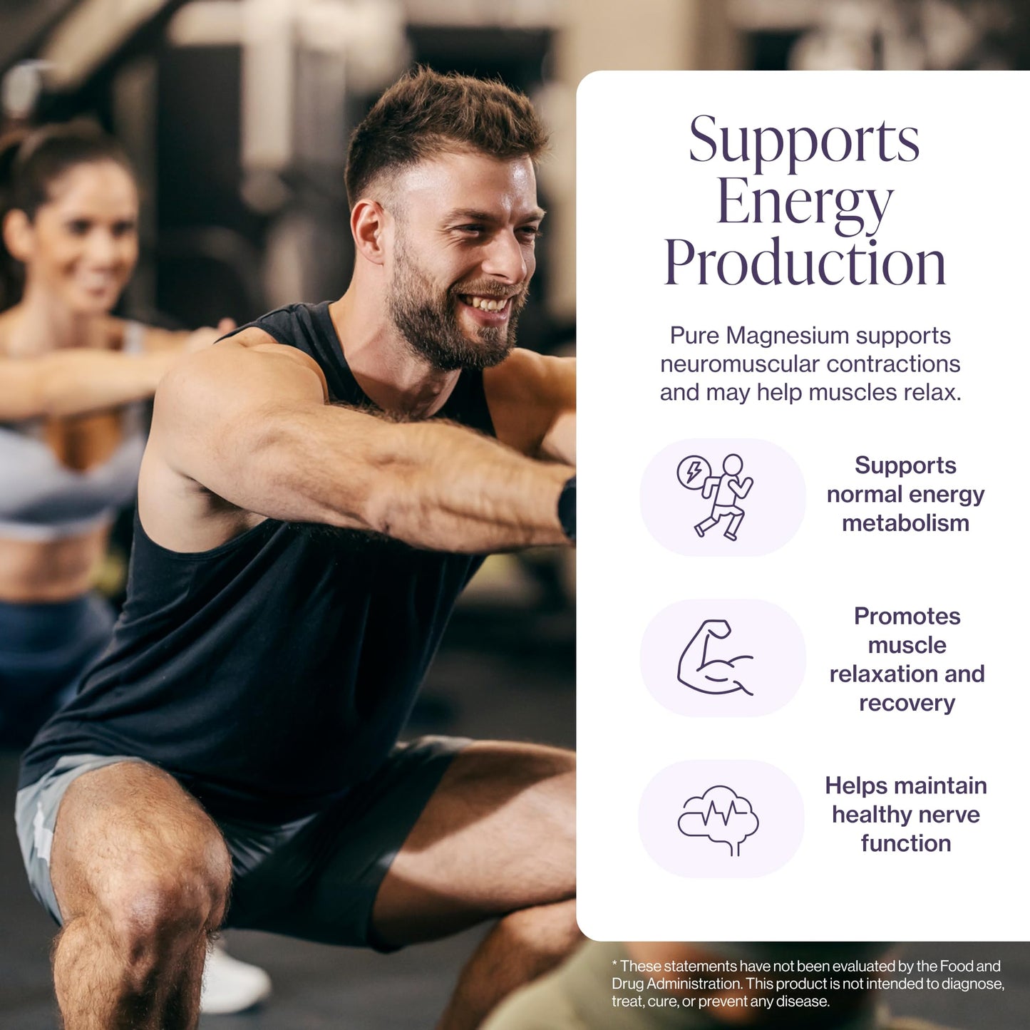 Pure Magnesium Glycinate Supplement – Highly Absorbable Chelated Magnesium to Support Sleep, Muscle & Nerve Health, Energy, Relaxation & Bone Health