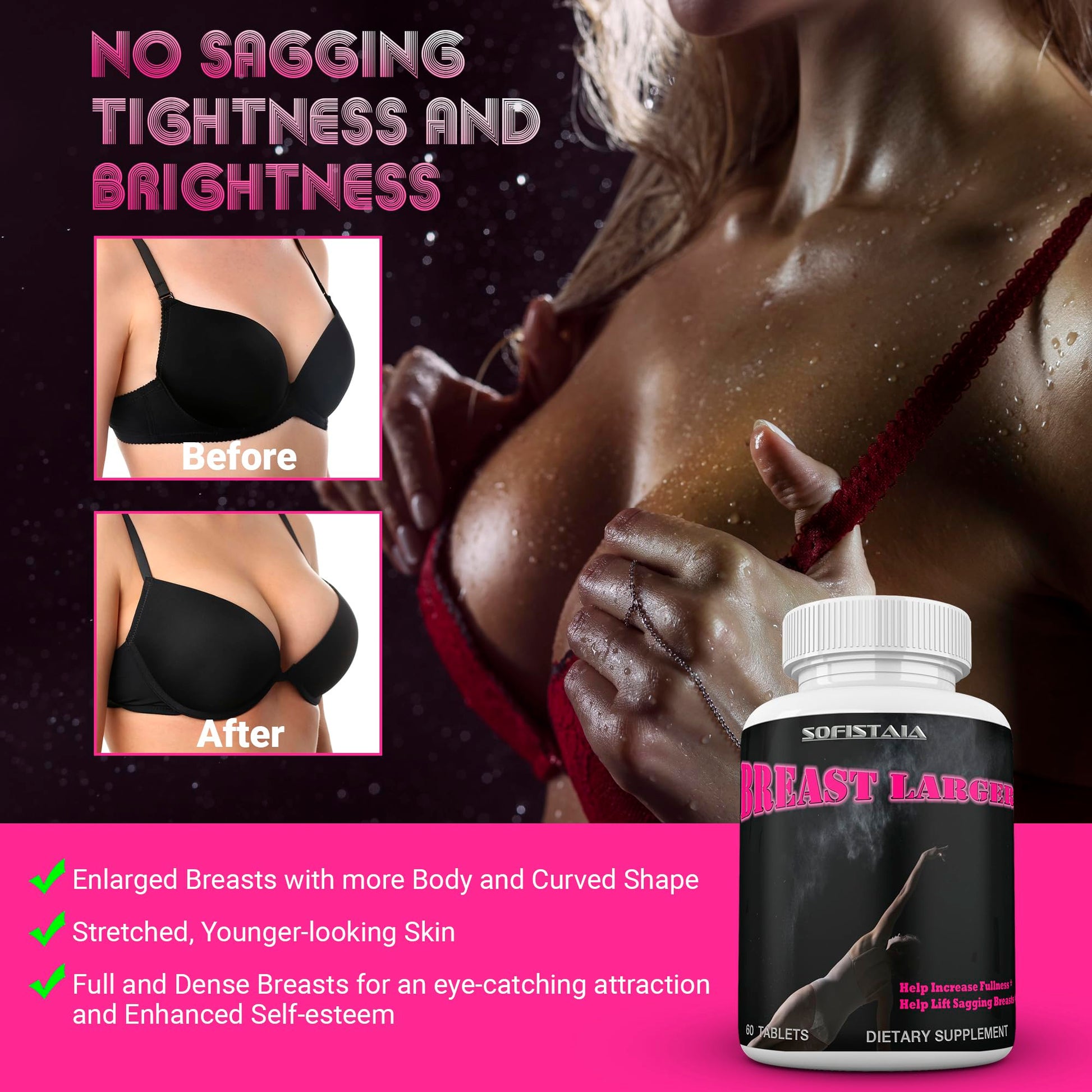 BEAUTIFYEM Breast Larger Breast Enhancement Formula with Natural Ingredients for Bigger Breast Growth and Firmness Pills BEAUTIFYEMBuy Supplements Australia