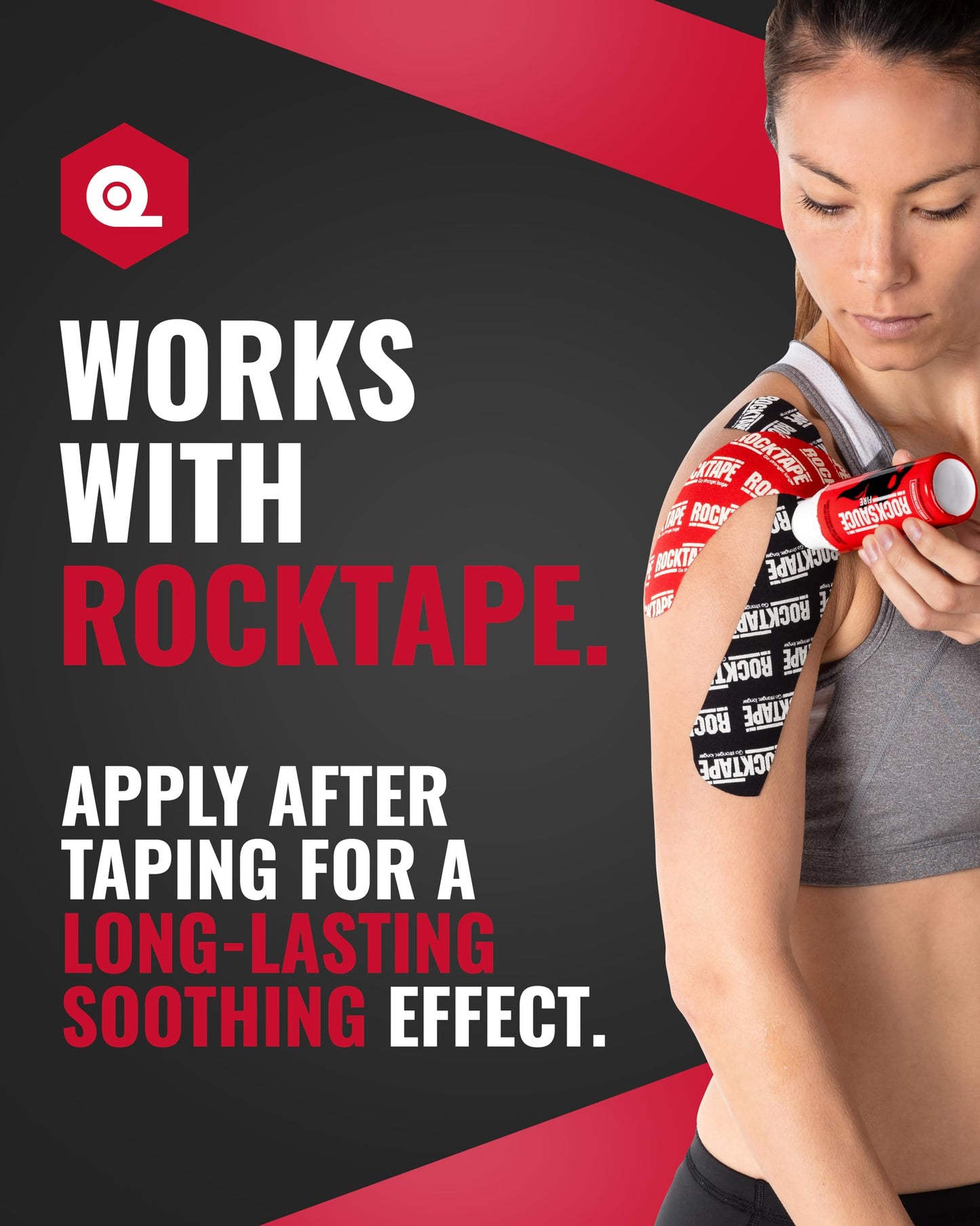 RockSauce Fire, 3 oz Roll-On - Easy to use Pain Relief Cream - Capsaicin & Menthol Formula Relieves Muscle & Joint Pain - Works w/ RockTape - No-Mess Applicator - Dye-Free, Won't Stain Clothes RockTapeBuy Supplements Australia