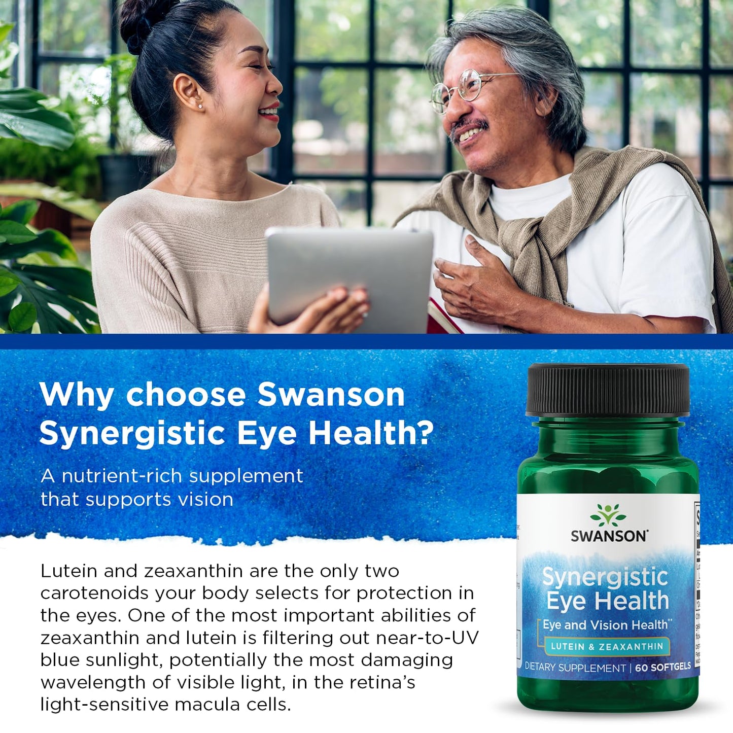 Swanson Synergistic Eye Health - Lutein and Zeaxanthin Supplement SwansonBuy Supplements Australia