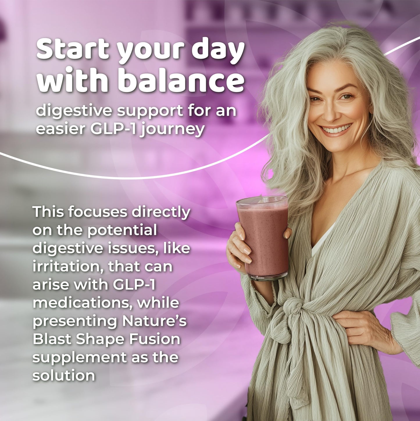 NATURES BLAST Shape Fusion® - GLP-1 Supplements with Ashwagandha, Hibiscus, Ceylon Cinnamon, Maqui Berry & African Mango Extract - Supports Healthy Habits, Energy & Body Balance - 30 Servings NATURES BLASTBuy Supplements Australia