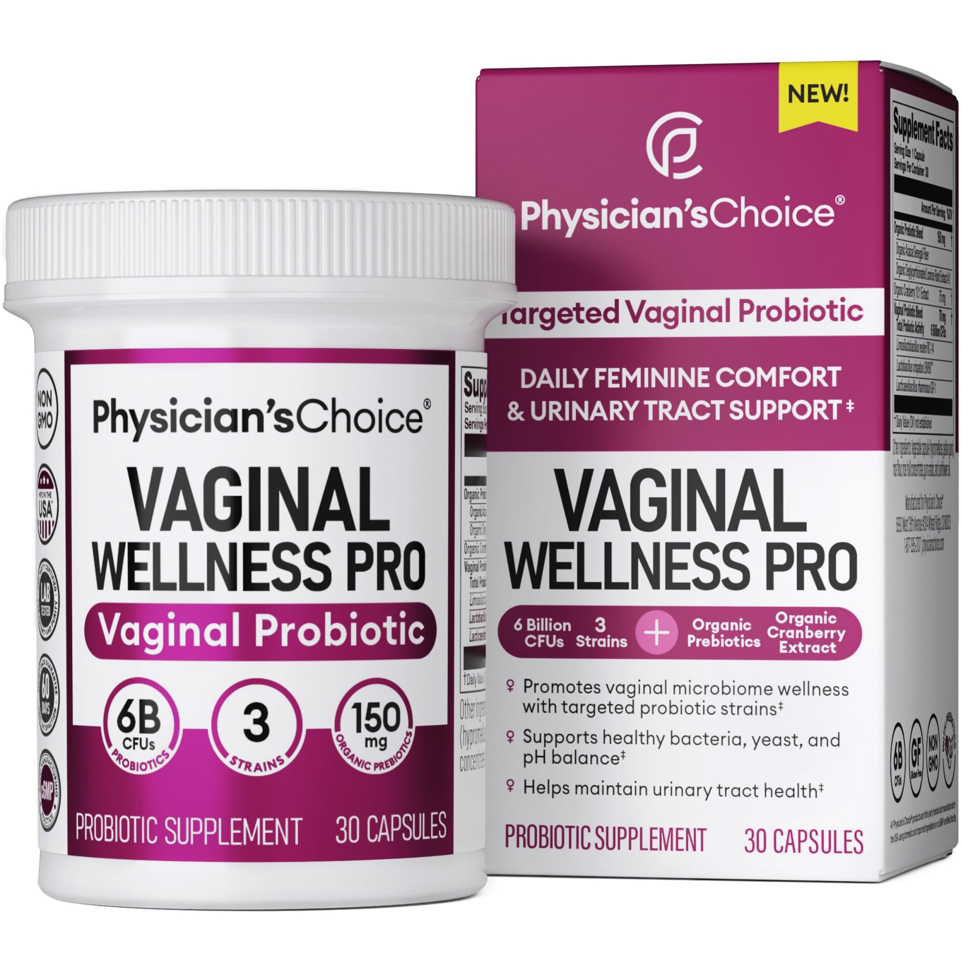Physician's CHOICE Feminine Power Duo Bundle - Vaginal Probiotic + Womens Probiotic Physician's CHOICEBuy Supplements Australia
