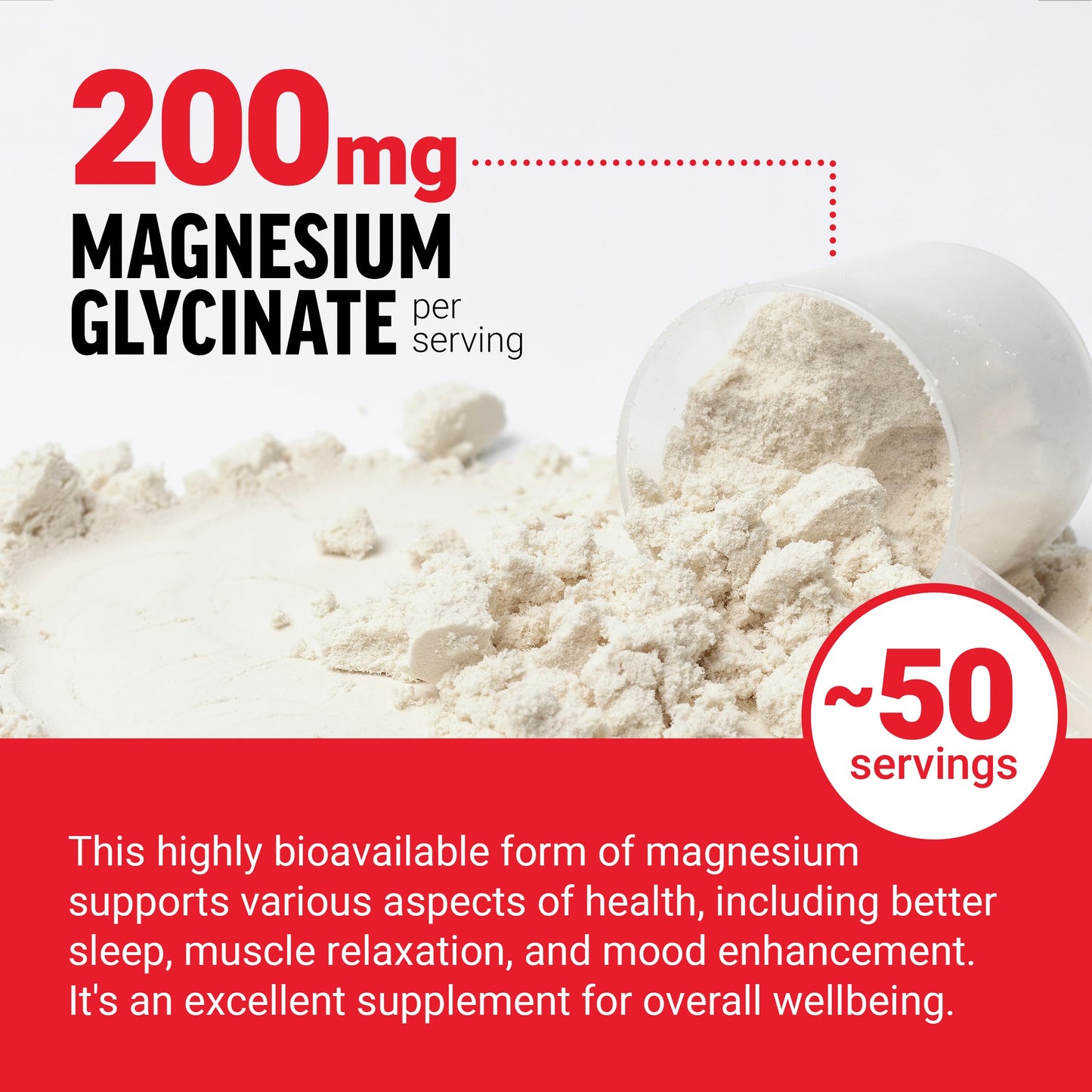 Force Factor Magnesium Glycinate 200mg, Magnesium Supplement for Women and Men to Support Sleep, Muscle Relaxation, and Mood, High Absorption, Vegan, 50 Servings Force FactorBuy Supplements Australia