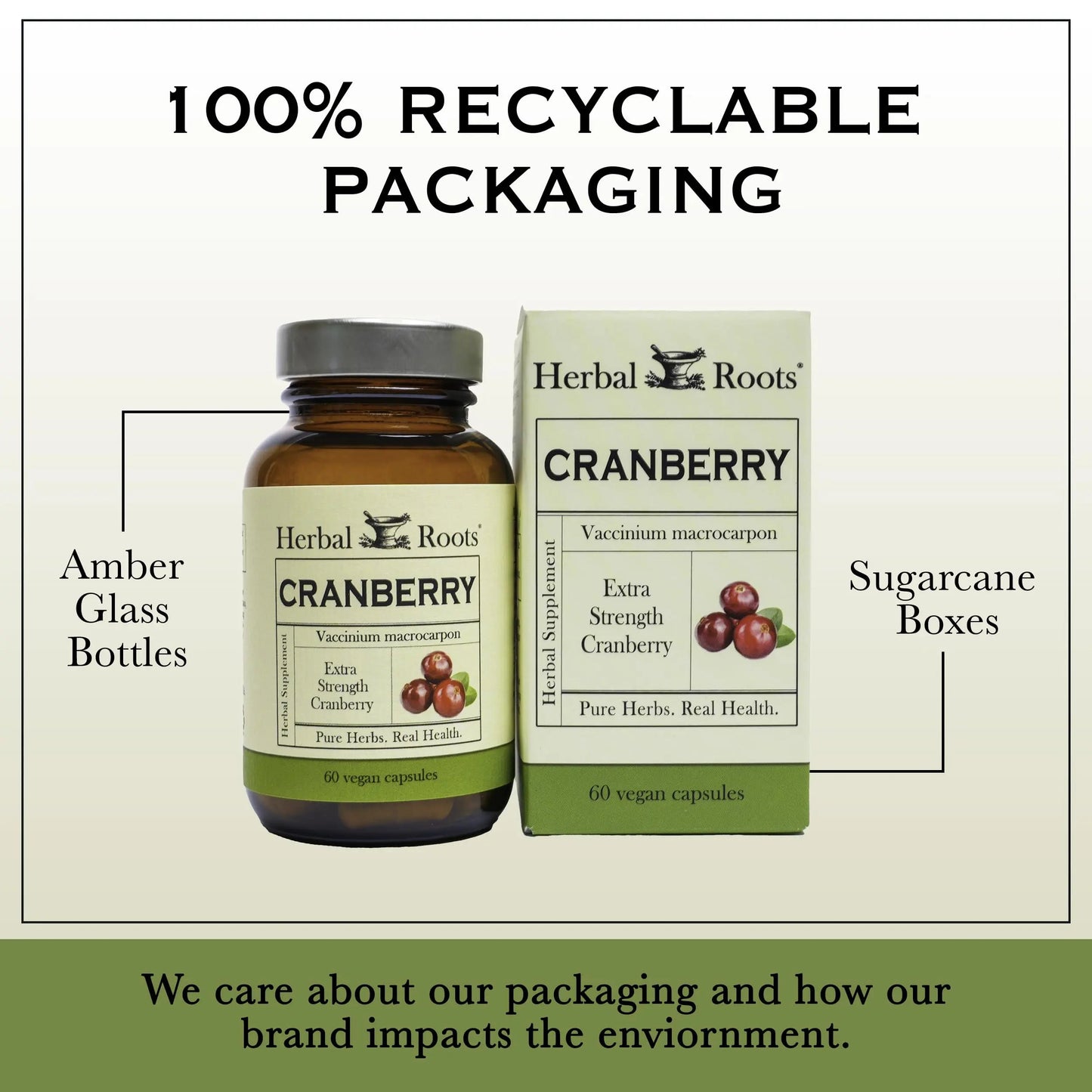 Herbal Roots Extra Strength Cranberry Pills for Women & Men with Organic Nettle | Urinary Tract Health | 60 Vegan Capsules Herbal RootsBuy Supplements Australia