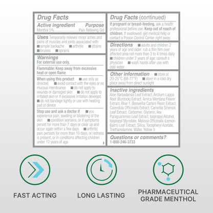 Biofreeze Professional Pain Relief Roll On, Travel Size Arthritis Discomfort Reliever, Fast Acting & Long Lasting Formula, Cooling Menthol Gel 3 Fl Oz (Pack of 3) BiofreezeBuy Supplements Australia