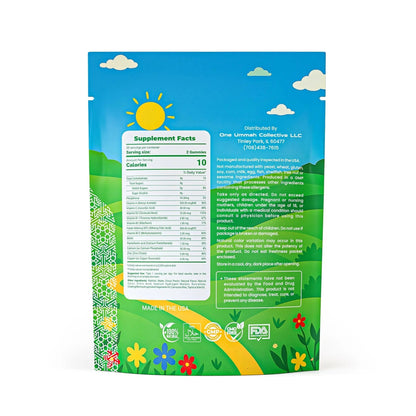 Halal Certified Kids Multivitamin Gummies - Sugar Free, Easy Digestion & High Absorption - Packed with Essential Nutrients One Ummah