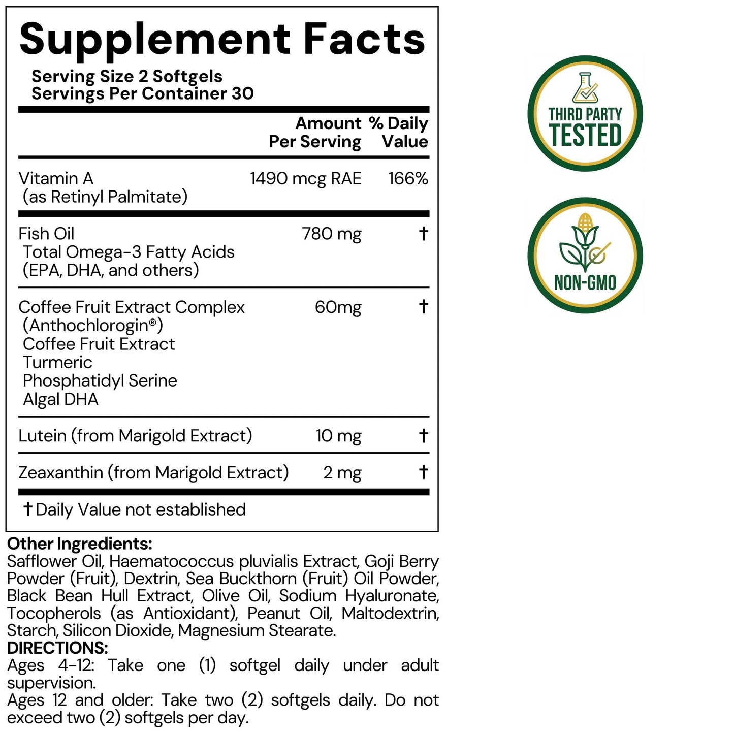 LYTTON EyeQ Duo Digital Eye & Focus Support – Patented Anthochlorogin for Brain-Eye Connection, Promotes Ocular Vitality – Rapid Visual Comfort & Natural Formula for Screen Users, 60 Softgels LYTTONBuy Supplements Australia