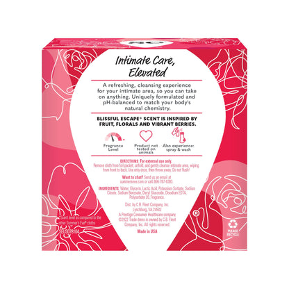Summer's Eve Blissful Escape Daily Refreshing Feminine Wipes, Removes Summer's EveBuy Supplements Australia