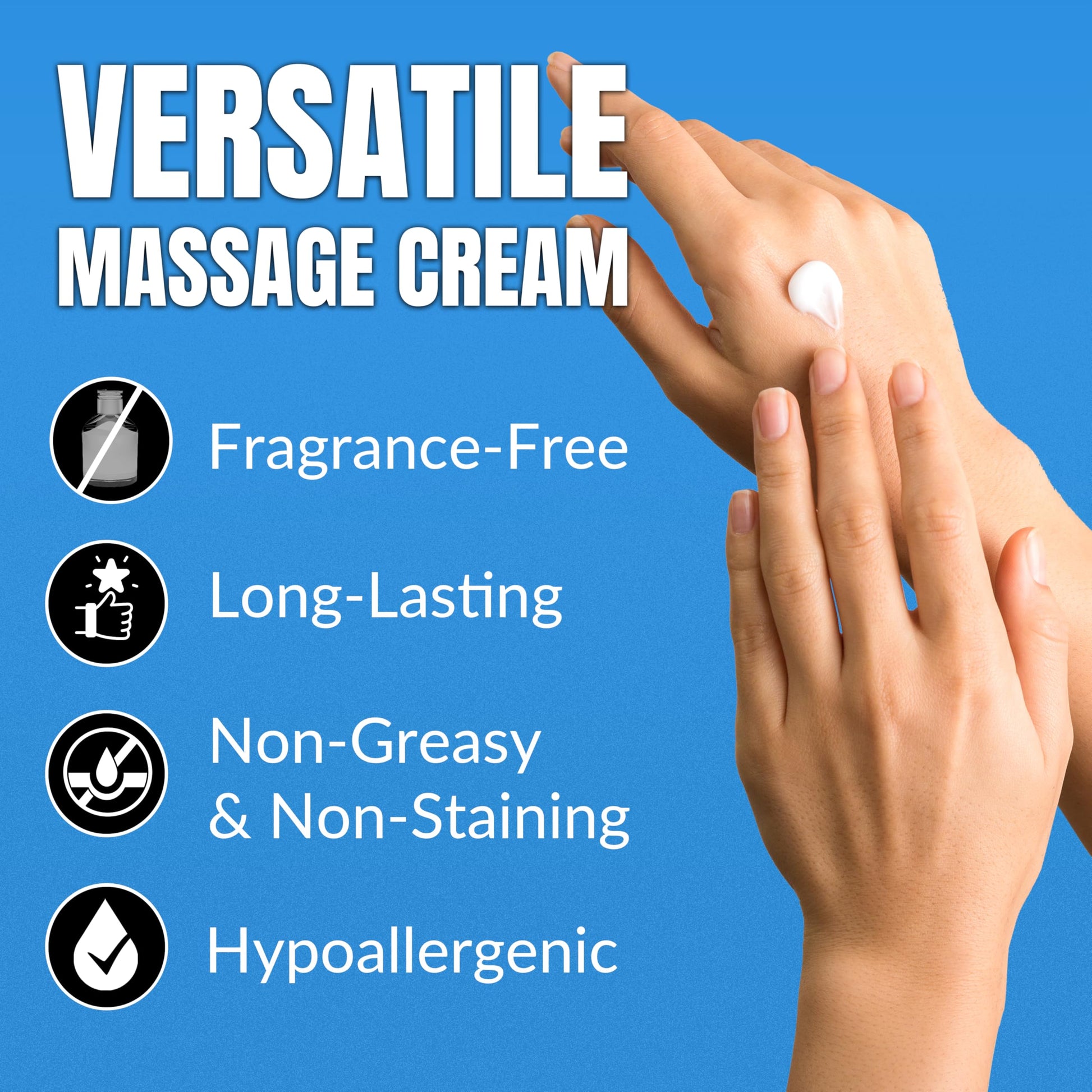 HawkGrips 8oz Massage Emollient and 8oz Massage Cream Bundle, Unscented, IASTM Massage, Cupping Therapy, Whole Body Muscle Cream, Deep Tissue Professional Massage Therapy HawkGripsBuy Supplements Australia