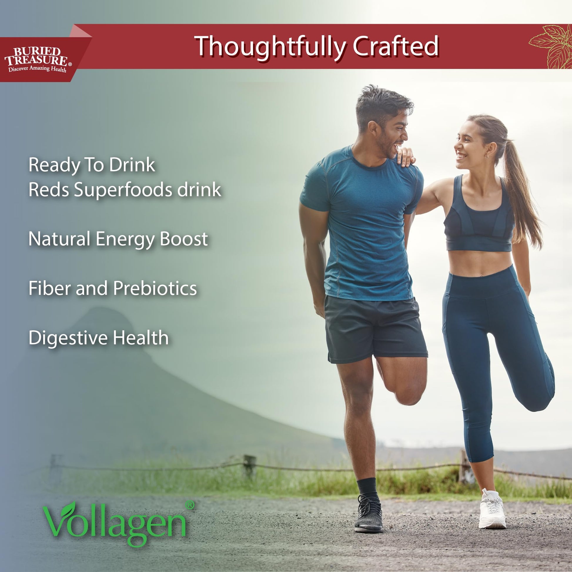 Buried Treasure Red20 Fusion Superfood Blend – Acai, Beets, Blueberry, Fiber, Adaptogens, Lutein, Vegan Vollagen, Natural Energy, Digestion, Eye Health & Wellness Support, 32oz Liquid Buried TreasureBuy Supplements Australia