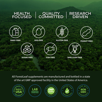 ForestLeaf Beef Organ Supplement - Grass Fed & Pasture Raised - Total Body Wellness & Performance, Organ Complex with 3000mg of Desiccated Beef Liver,