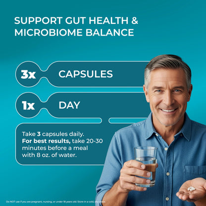 PUREHEALTH Research Improbiome - Prebiotic Fiber - Natural Support for Healthy Gut Prebiotics - Digestive Nutritional Supplements - with Jerusalem Artichoke,