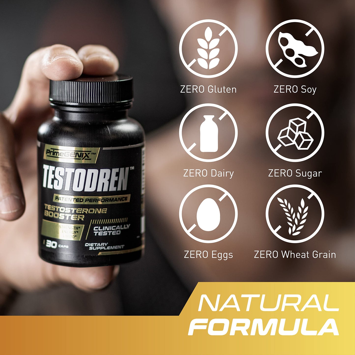 PrimeGENIX Testodren Advanced Testosterone Booster for Men | Natural Stamina, Endurance, Energy & Strength Enhancing Supplement | Lean Muscle Builder | Sports Nutrition Testosterone Booster PrimeGENIXBuy Supplements Australia