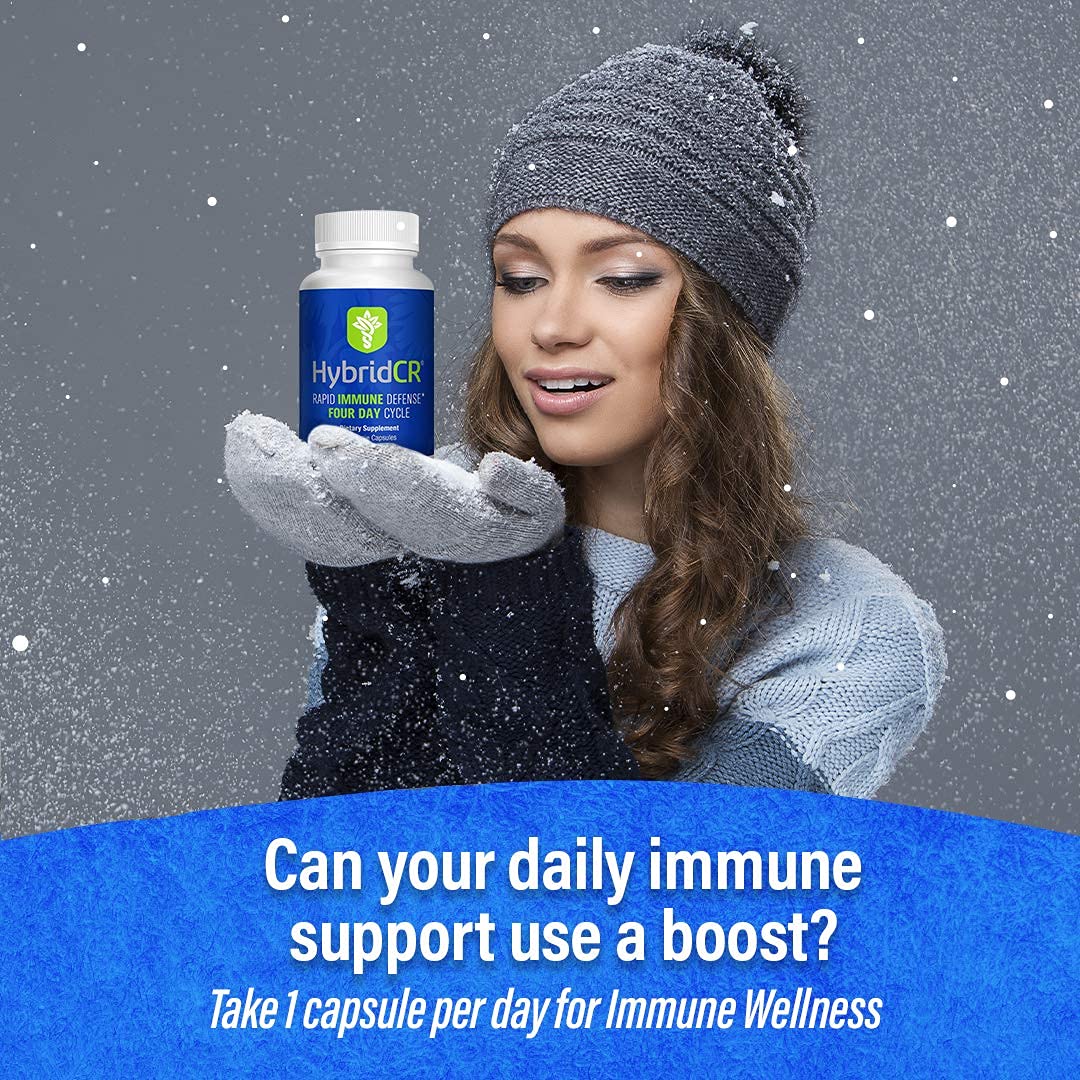 HybridCR Rapid Immunity Supplement | Zinc, Echinacea, Andrographis, Ginseng, Selenium, Gluten-Free & Non-GMO | 5-in-1 Immune Support Supplement | Pharmacist Formulated 1 Month Supply (30 Veggie Caps) Hybrid RemediesBuy Supplements Australia
