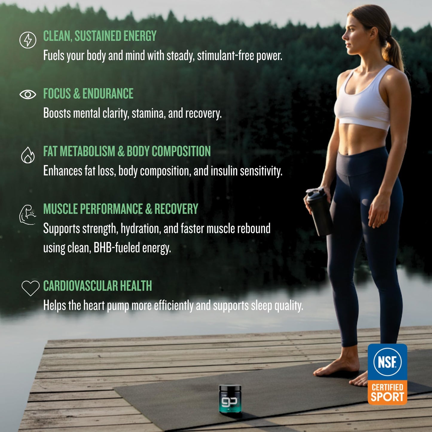 CleanForm Nutrition goBHB® Clean Energy Powder | NSF Sport Certified | Cellular Fuel with BHB Salts | Enhances Endurance, Mental Clarity, Hydration & Recovery | No Caffeine or Sugar | Neutral Flavor CleanForm NutritionBuy Supplements Australia