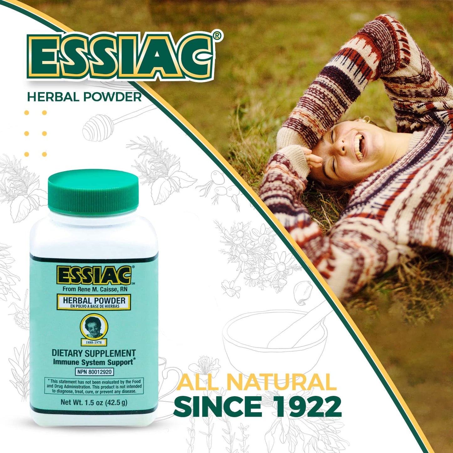 Essiac PowderESSIAC Original Herbal Tea Powder – 1.5 oz Bottle | Powerful Antioxidant Blend to Help Promote Overall Health & Well-Being | Original Formula from 1922 (1) EssiacBuy Supplements Australia