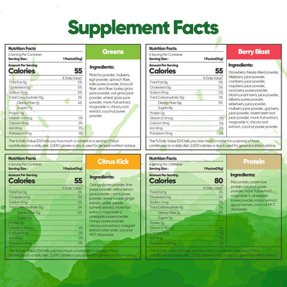 Raw Fountain 3 Day Juice Cleanse Detox, Weight Management Program, 24 Powder Packets Raw FountainBuy Supplements Australia