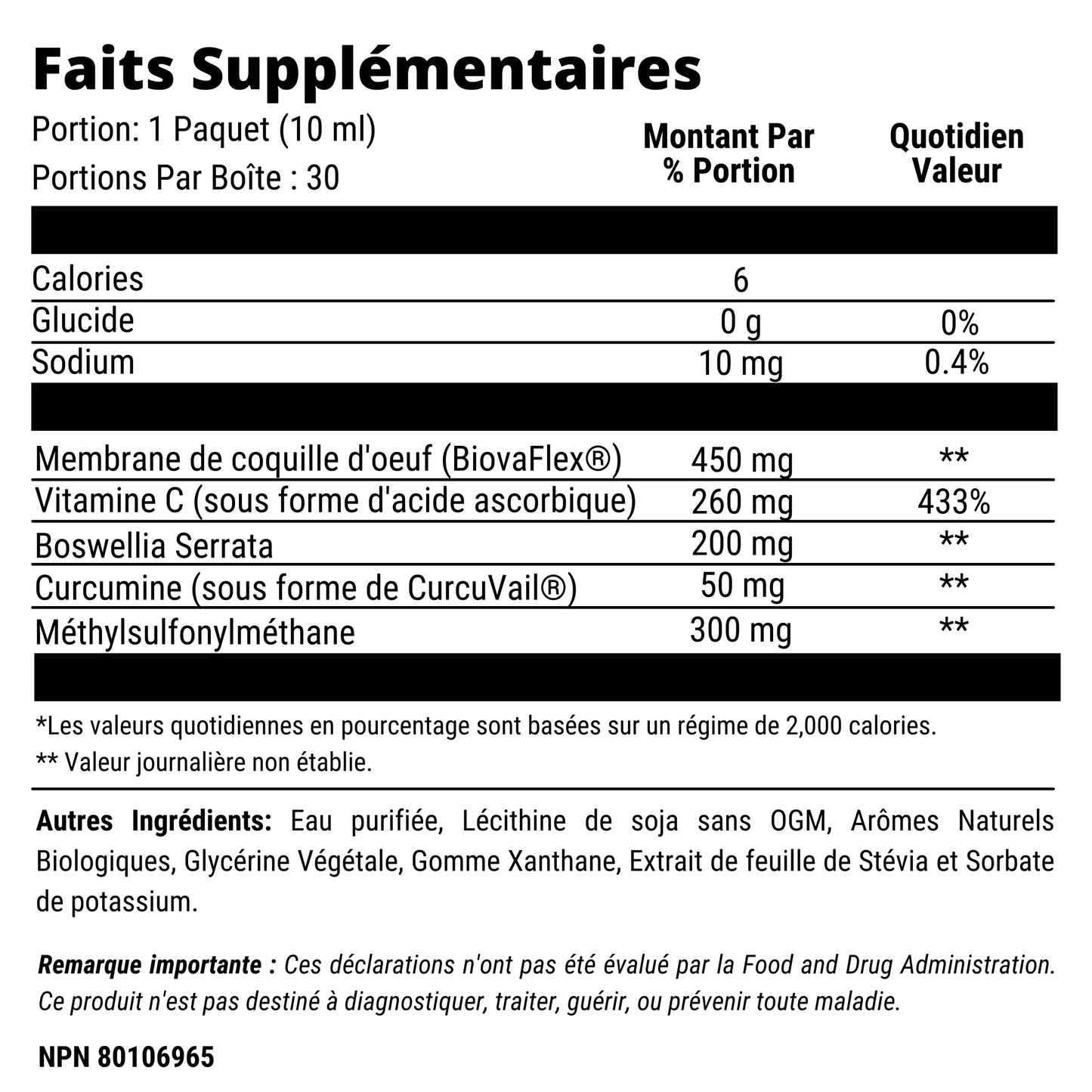 Aurora Nutrascience Micro-Pack Liposomal exoFlex+ - Liquid Vitamin C Supplement, Eggshell Membrane with BiovaFlex, Curcumin, & Boswellia, for Men & Women - 30 Single-Serve Packets Aurora NutrascienceBuy Supplements Australia