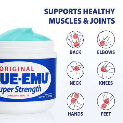 Blue-Emu Original Super Strength Cream, Soothing Muscle & Joint Support, 4 Oz BLUE-EMUBuy Supplements Australia