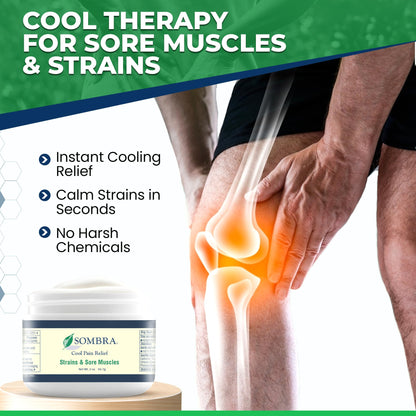 Sombra Warm & Cool Pain Relief Gel, Warm Relief for Arthritis and Chronic Pain Pre-Workout Muscle Rub, Cold for Swelling, Soreness, Post-Workout, Free of Artificial Fragrances, 2oz Per Jar SombraBuy Supplements Australia