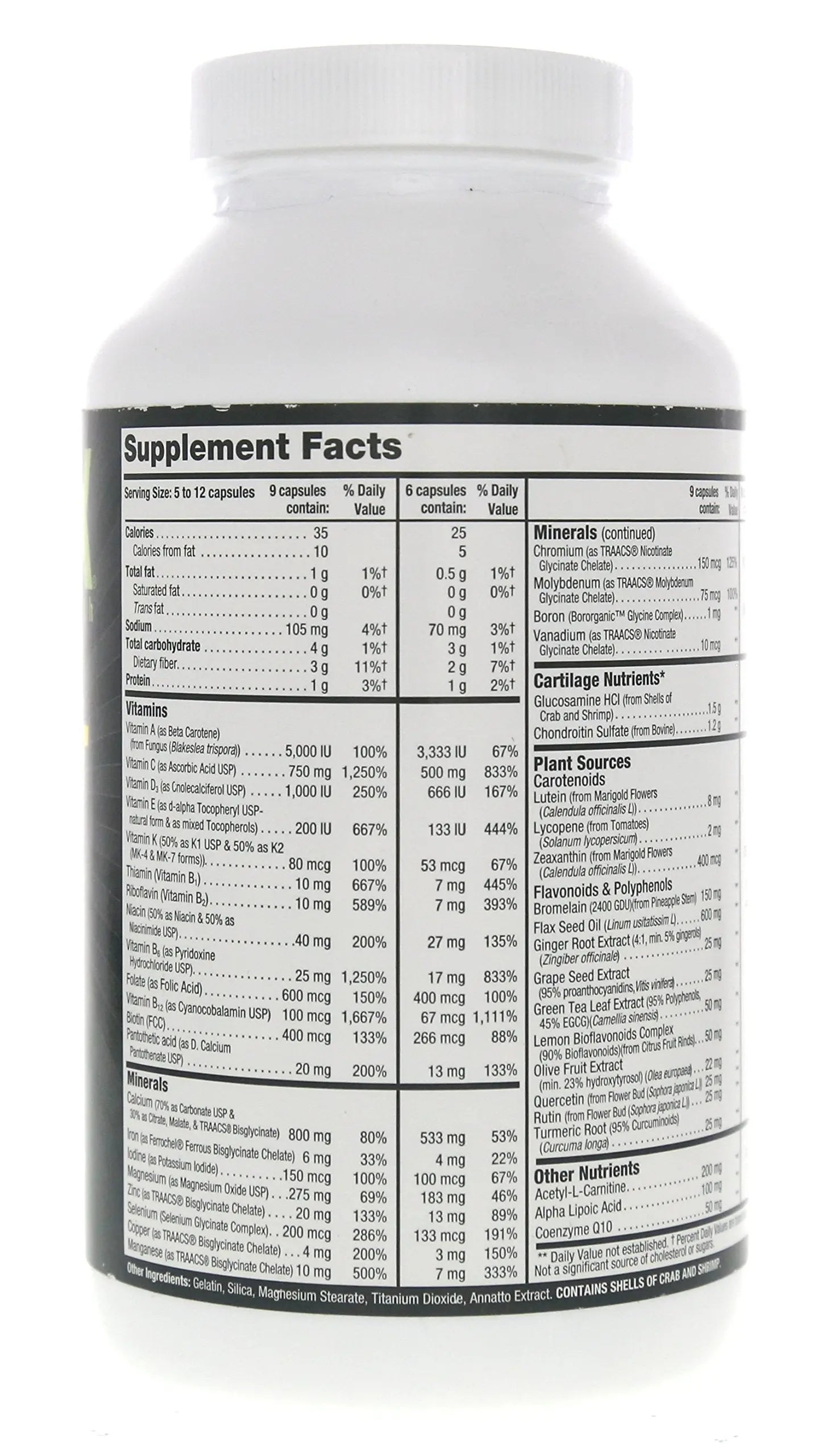 Nutriex Sport Comprehensive Multivitamin Supplement with Glucosamine & Chondroitin 270 Capsules NutriexBuy Supplements Australia