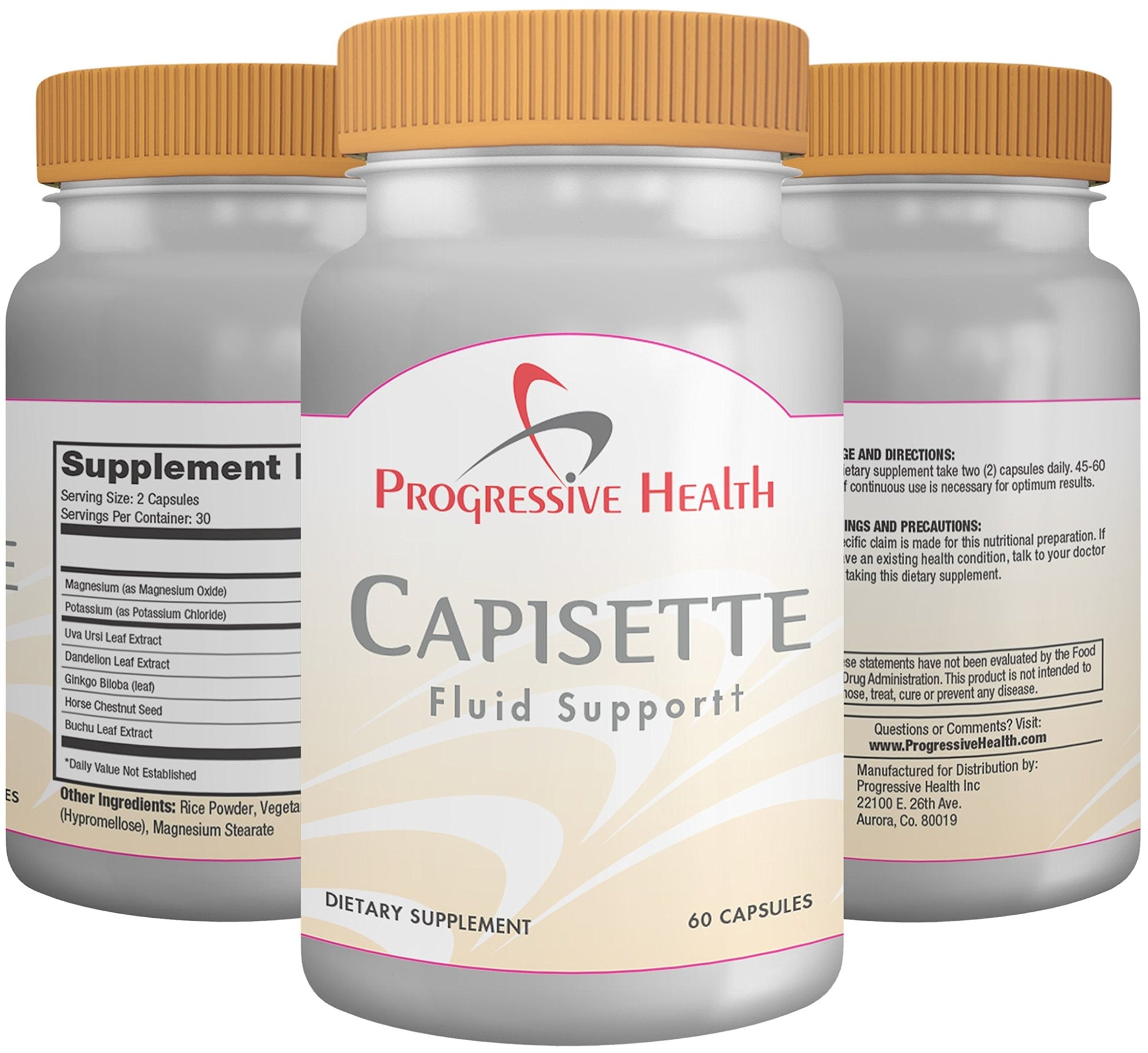 Capisette Water Retention Support - Reduces Swollen Feet, Ankles, and Legs - Reduce Progressive HealthBuy Supplements Australia