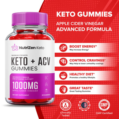 (5 Pack) Nutrizen Keto Acv Gummies - Official Formula - Nutrizen Keto + Acv Gummies HealthlyBuy Supplements Australia
