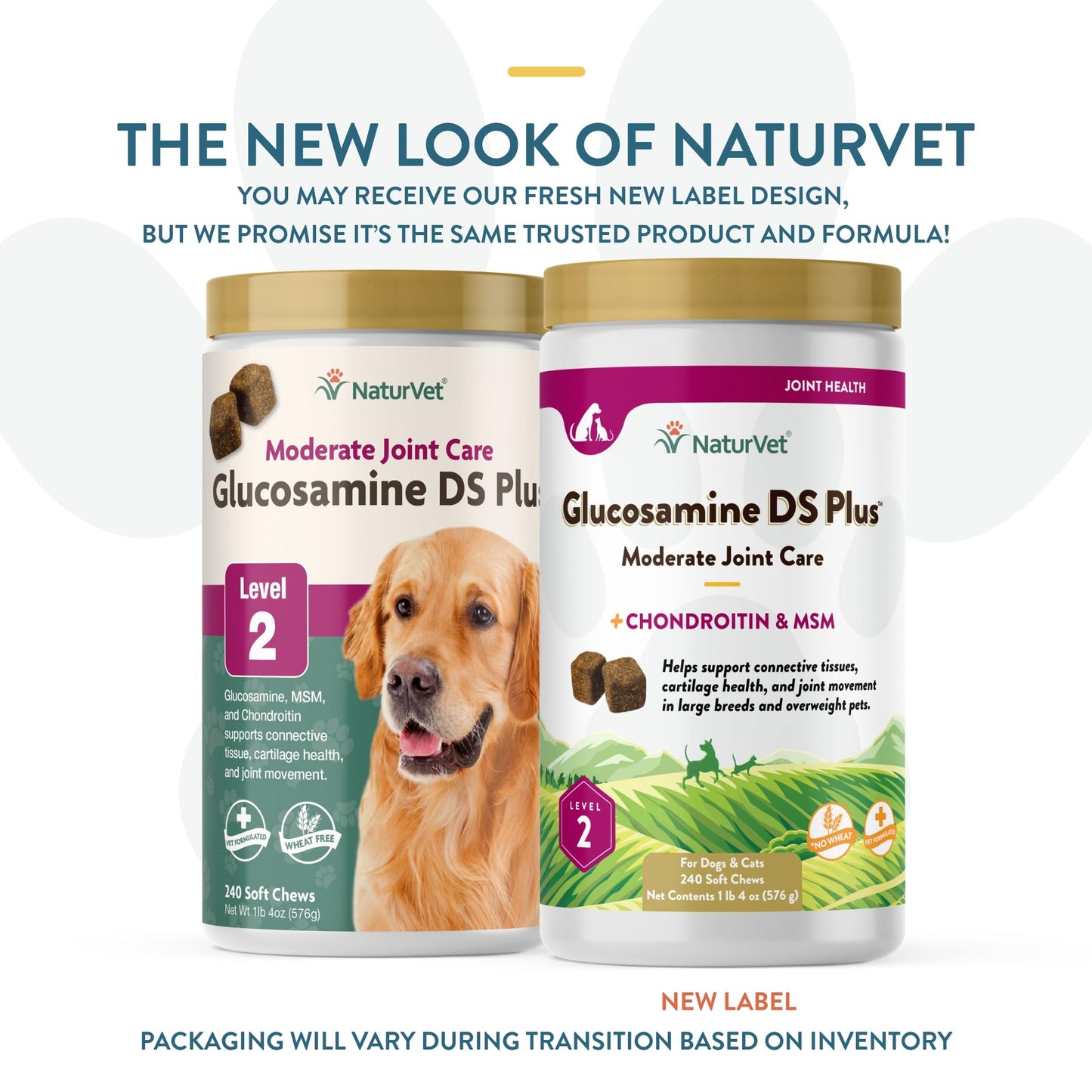 NaturVet – Glucosamine DS Plus - Level 2 Moderate Care – Supports Healthy Hip & Joint Function – Enhanced with Glucosamine, MSM & Chondroitin – for Dogs & Cats – 240 Soft Chews NaturVetBuy Supplements Australia