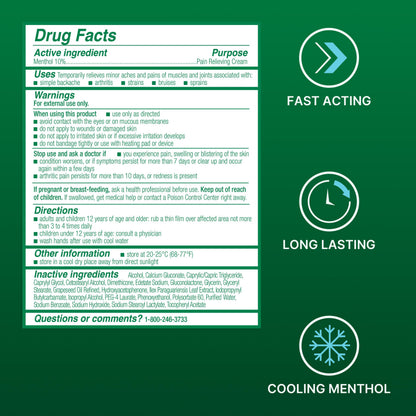 Biofreeze Pain Relief Cream for Knee, Neck, Hip, Joint, Shoulder, & Simple Backache, Arthritis Pain Reliever, Sore Muscle Relief, Cooling Menthol Pain Cream, 3 Oz BiofreezeBuy Supplements Australia
