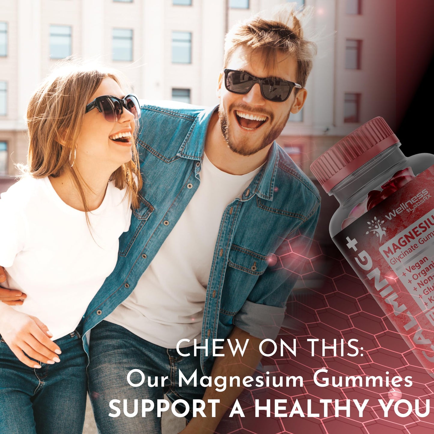 Magnesium Glycinate Gummies - 1000 mg - Magnesium Supplement to Support WELLNESS LABSRXBuy Supplements Australia